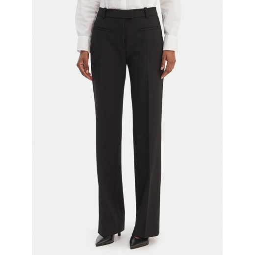 HUGO Spodnie materiałowe Hilayla 50555896 Czarny Slim Fit ze sklepu MODIVO w kategorii Spodnie damskie - zdjęcie 187851774