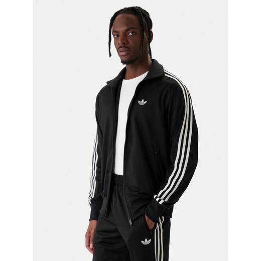 adidas Bluza Firebird KD8312 Czarny Loose Fit ze sklepu MODIVO w kategorii Bluzy męskie - zdjęcie 187851791