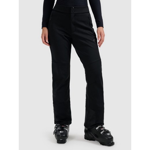 Damskie spodnie narciarskie softshell 4F 4FWAW25TFTRF0943 - czarne S Sportstylestory.com