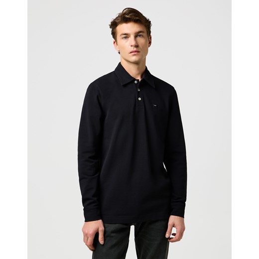 MESKA KOSZULKA WRANGLER LS POLO SHIRT BLACK 112371395 ze sklepu YouNeedit.pl w kategorii Koszule męskie - zdjęcie 187854571