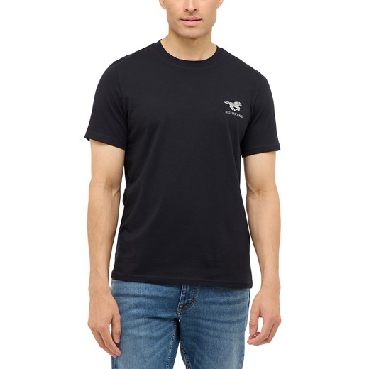 Męski T-Shirt Mustang Style Austin Jet Black 1017126 4188 ze sklepu YouNeedit.pl w kategorii T-shirty męskie - zdjęcie 187854793