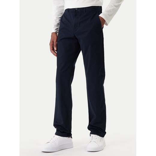 Tommy Hilfiger Chinosy Denton Essential MW0MW40262 Granatowy Straight Fit ze sklepu MODIVO w kategorii Spodnie męskie - zdjęcie 187855752