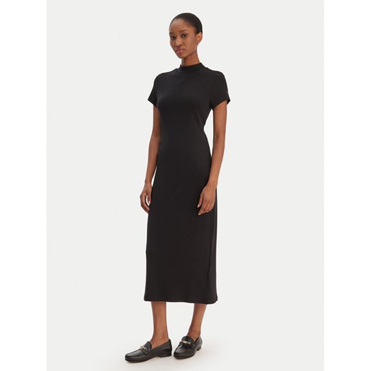 Tommy Hilfiger Sukienka codzienna WW0WW47860 Czarny Slim Fit ze sklepu MODIVO w kategorii Sukienki - zdjęcie 187855770