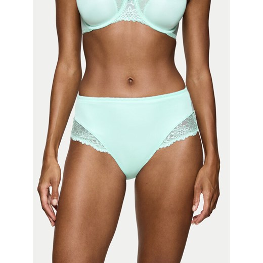 Triumph Figi klasyczne z wysokim stanem Ladyform Soft Maxi 10210671 Niebieski ze sklepu MODIVO w kategorii Majtki damskie - zdjęcie 187855790