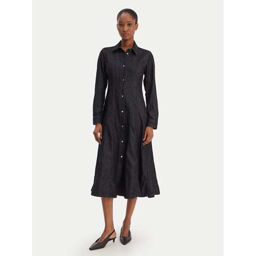 Tommy Hilfiger Sukienka jeansowa WW0WW48520 Granatowy Regular Fit ze sklepu MODIVO w kategorii Sukienki - zdjęcie 187855814