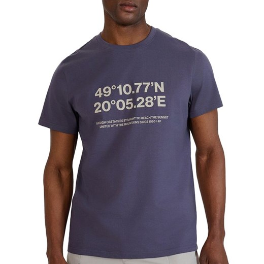 Koszulka męska 4F WSS25TTSHM220922S - fioletowa ze sklepu streetstyle24.pl w kategorii T-shirty męskie - zdjęcie 187856292
