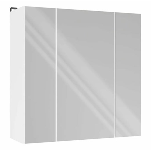 Biała trzydrzwiowa lustrzana szafka łazienkowa 60cm  R5-L21 ze sklepu Edinos.pl w kategorii Szafki i regały łazienkowe - zdjęcie 187856483