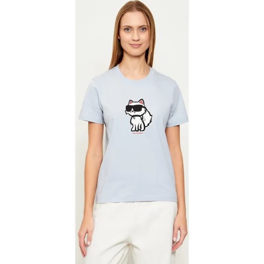 Karl Lagerfeld T-shirt IKON SKETCH CHOUPETTE | Regular Fit ze sklepu Gomez Fashion Store w kategorii Bluzki damskie - zdjęcie 187857191