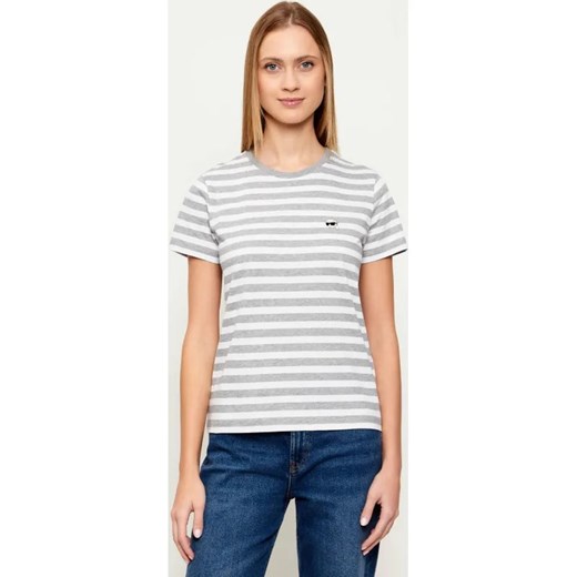 Karl Lagerfeld T-shirt ikon | Regular Fit ze sklepu Gomez Fashion Store w kategorii Bluzki damskie - zdjęcie 187857194