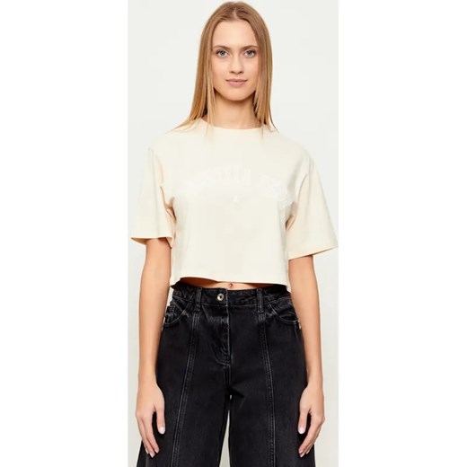 Patrizia Pepe T-shirt | Cropped Fit ze sklepu Gomez Fashion Store w kategorii Bluzki damskie - zdjęcie 187857212