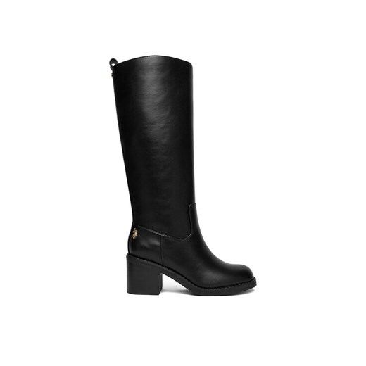Kozaki U.S. Polo Assn. EO-SABINA002W/EY1 Czarny ze sklepu eobuwie.pl w kategorii Kozaki damskie - zdjęcie 187857331