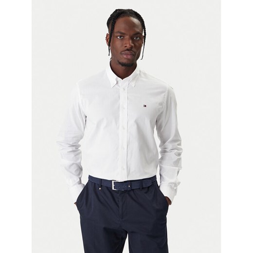 Tommy Hilfiger Koszula MW0MW40529 Biały Regular Fit ze sklepu MODIVO w kategorii Koszule męskie - zdjęcie 187857560