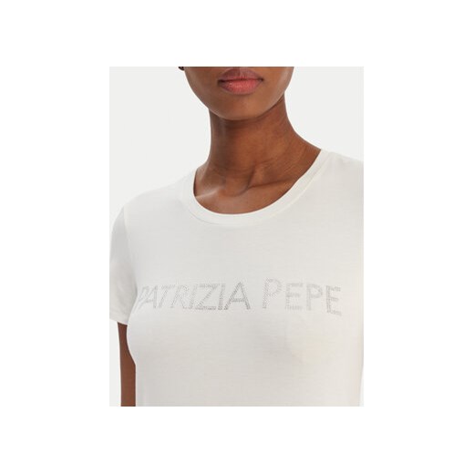 Patrizia Pepe T-Shirt CM1419/J013-W146 Biały Regular Fit Patrizia Pepe I MODIVO