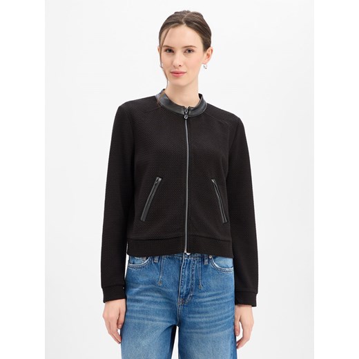More & More Damska bluza dresowa Kobiety Sztuczne włókno czarny jednolity ze sklepu vangraaf w kategorii Marynarki damskie - zdjęcie 187858041