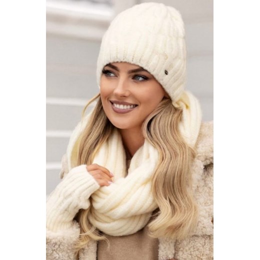 Kamea Gizma puszysty komplet czapka z kominem ze sklepu intimiti.pl w kategorii Czapki zimowe damskie - zdjęcie 187858941