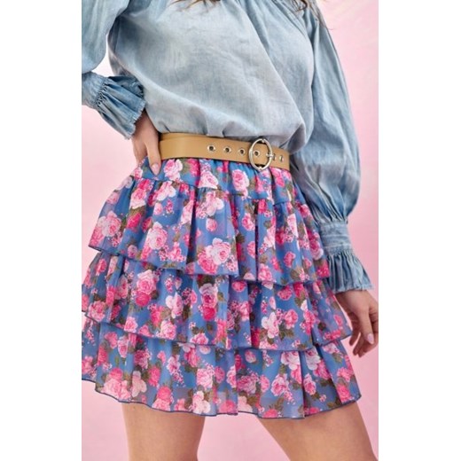 Wzorzysta mini spódniczka 0039/U27 ze sklepu intimiti.pl w kategorii Spódnice - zdjęcie 187859491