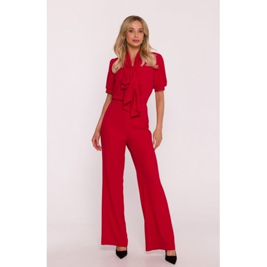Stylove S421 kombinezon z wiązaną kokardą czerwony ze sklepu intimiti.pl w kategorii Kombinezony damskie - zdjęcie 187859521