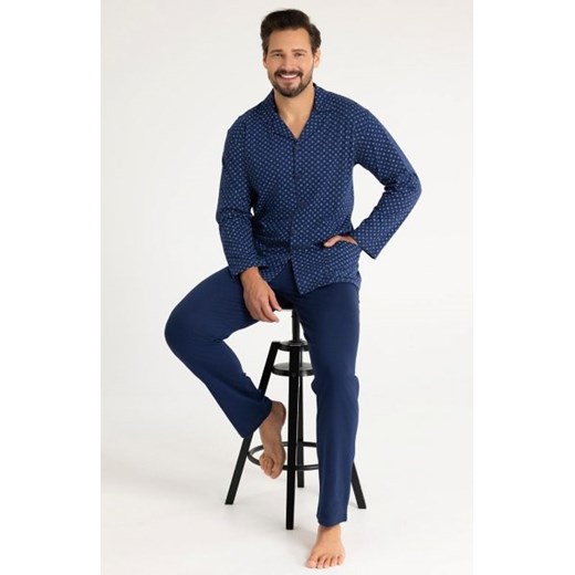 Regina 486 piżama męska rozpinana ze sklepu intimiti.pl w kategorii Piżamy męskie - zdjęcie 187860091