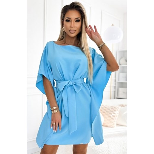 Numoco 287-26 SOFIA sukienka motyl z wiązaniem w pasie ze sklepu intimiti.pl w kategorii Sukienki - zdjęcie 187860291