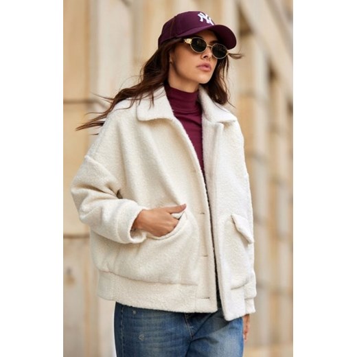 Oversizowa kurtka damska baranek ze sklepu intimiti.pl w kategorii Kurtki damskie - zdjęcie 187860553