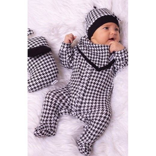 Bawełniany pajacyk dziecięcy pepitka ze sklepu intimiti.pl w kategorii Pajacyki - zdjęcie 187860662