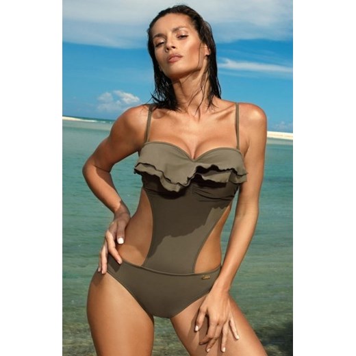 Marko Kostium kąpielowy Belinda Kaki M-548 (16) ze sklepu intimiti.pl w kategorii Stroje kąpielowe - zdjęcie 187860674