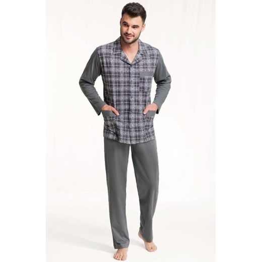 Luna 797 MAXI PLUS rozpinana piżama męska ze sklepu intimiti.pl w kategorii Piżamy męskie - zdjęcie 187861302