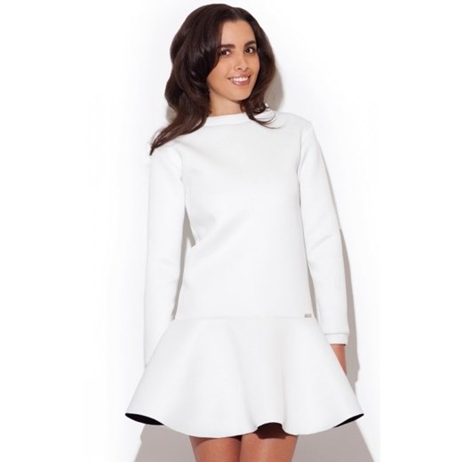 Katrus K247 sukienka ecru ze sklepu intimiti.pl w kategorii Sukienki - zdjęcie 187861303