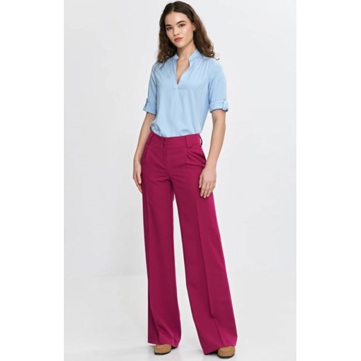 Nife spodnie damskie wide leg z kantem fuksja ze sklepu intimiti.pl w kategorii Spodnie damskie - zdjęcie 187861712