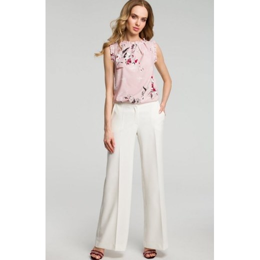 Moe M378 spodnie ecru ze sklepu intimiti.pl w kategorii Spodnie damskie - zdjęcie 187861804