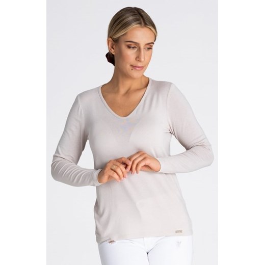 Figl M980 beżowa bluzka damska ze sklepu intimiti.pl w kategorii Bluzki damskie - zdjęcie 187863243