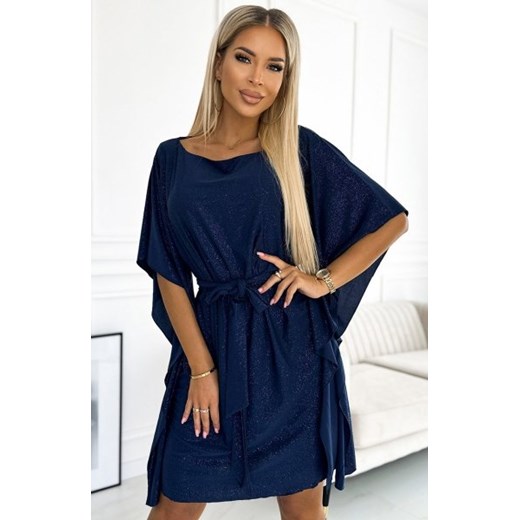 Numoco 287-25 SOFIA sukienka motyl z wiązaniem w pasie ze sklepu intimiti.pl w kategorii Sukienki - zdjęcie 187863552