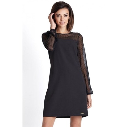 *Ivon Daniela sukienka czarna kropki ze sklepu intimiti.pl w kategorii Sukienki - zdjęcie 187863821