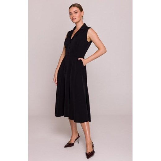 Stylove S409 sukienka z rozpinanym dekoltem czarna ze sklepu intimiti.pl w kategorii Sukienki - zdjęcie 187863843