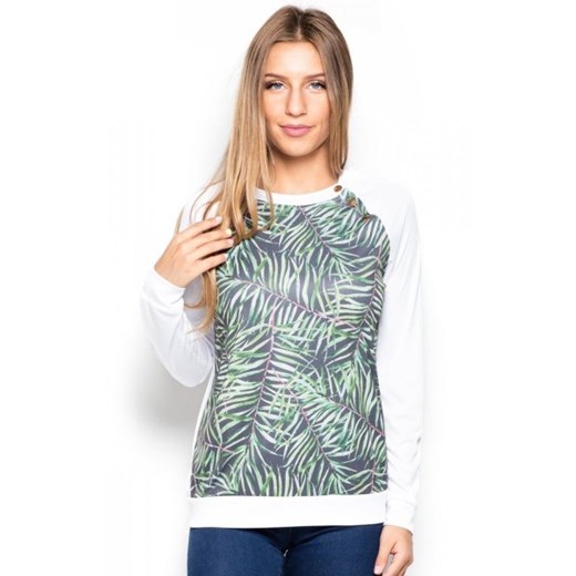 Katrus K405 bluza palmy ze sklepu intimiti.pl w kategorii Bluzy damskie - zdjęcie 187863973
