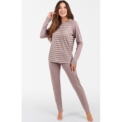 Piżama damska cappucino Oda ze sklepu intimiti.pl w kategorii Piżamy damskie - zdjęcie 187864102