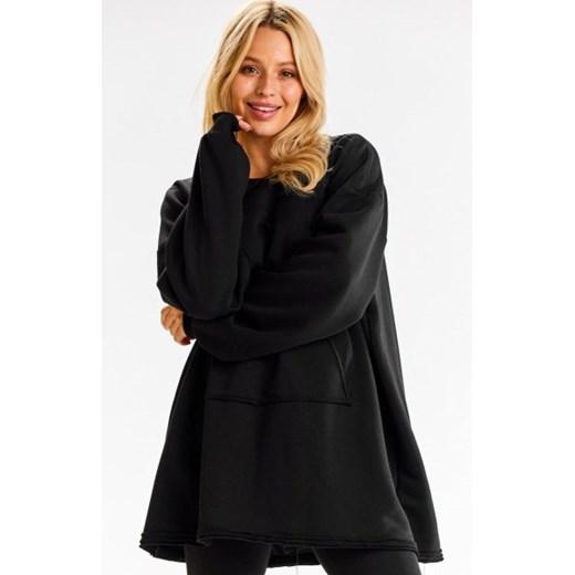Oversizowa bluza damska z kieszenią M335 ze sklepu intimiti.pl w kategorii Bluzy damskie - zdjęcie 187864390