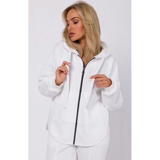 Moe M761 ecru bluza z kapturem ze sklepu intimiti.pl w kategorii Bluzy damskie - zdjęcie 187864432