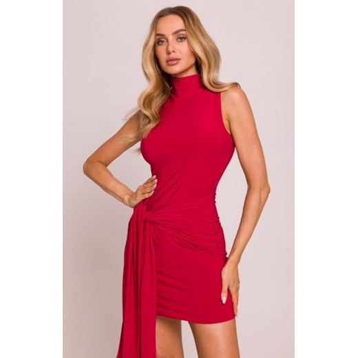 Moe sukienka mini z wiązanymi szarfami czerwona M841 ze sklepu intimiti.pl w kategorii Sukienki - zdjęcie 187864891