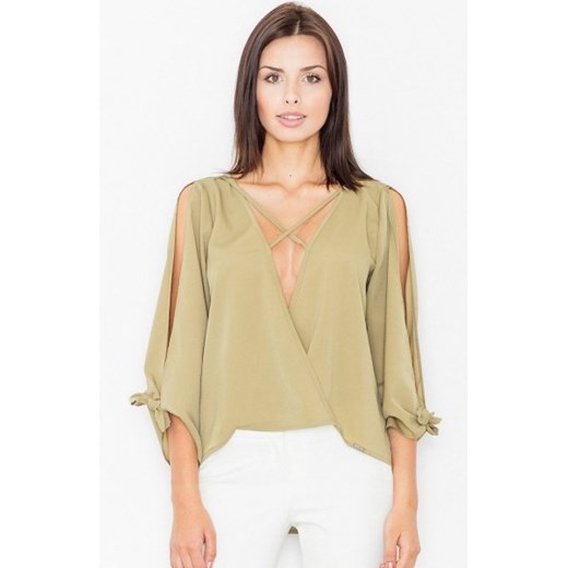 Figl M485 bluzka oliwkowa ze sklepu intimiti.pl w kategorii Bluzki damskie - zdjęcie 187864930