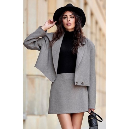 Gładka mini spódniczka Lille cappucino ze sklepu intimiti.pl w kategorii Spódnice - zdjęcie 187865143