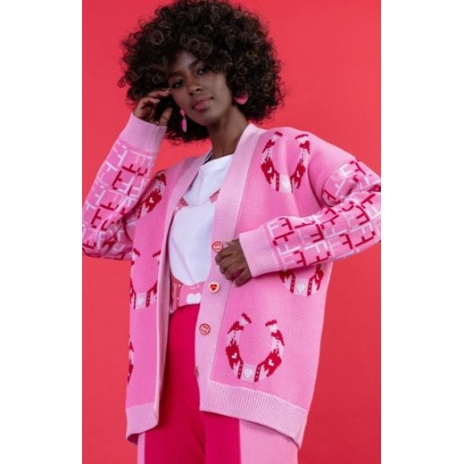 Fobya F1659 kardigan z wzorem podkowy ze sklepu intimiti.pl w kategorii Swetry damskie - zdjęcie 187866102