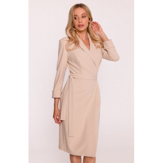 Stylove S415 sukienka szmizjerka beżowa ze sklepu intimiti.pl w kategorii Sukienki - zdjęcie 187866974