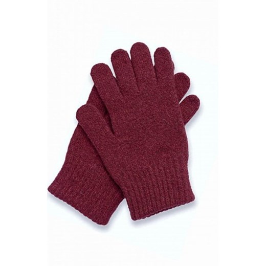 *Bordowe wełniane rękawiczki Anna ze sklepu intimiti.pl w kategorii Rękawiczki damskie - zdjęcie 187867102