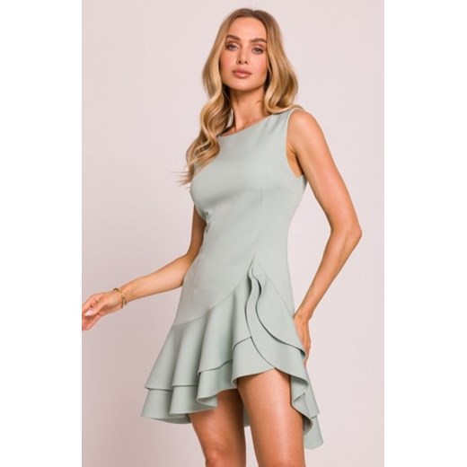 Moe sukienka z falbanami miętowa M850 ze sklepu intimiti.pl w kategorii Sukienki - zdjęcie 187867253
