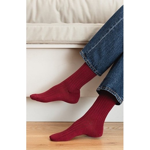 Steven art.130 merino prążek skarpety damskie ze sklepu intimiti.pl w kategorii Skarpetki damskie - zdjęcie 187867440