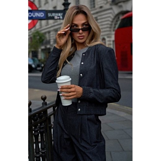 Moe kurtka bomberka grafitowa M800 ze sklepu intimiti.pl w kategorii Kurtki damskie - zdjęcie 187867543