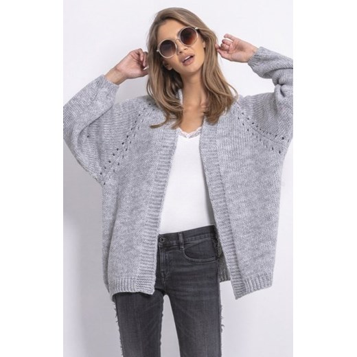 *Wełniany kardigan oversize F763 ze sklepu intimiti.pl w kategorii Swetry damskie - zdjęcie 187867593