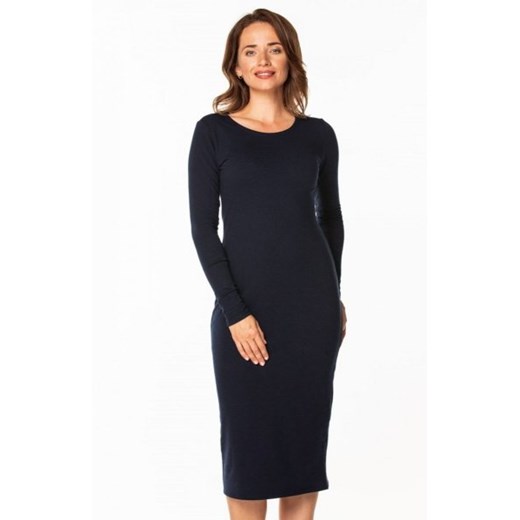 Tessita T365 dopasowana sukienka maxi granatowa ze sklepu intimiti.pl w kategorii Sukienki - zdjęcie 187867742