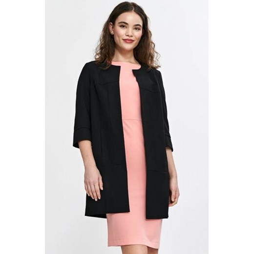 Nife dłuższa marynarka z przeszyciami czarna ze sklepu intimiti.pl w kategorii Marynarki damskie - zdjęcie 187868044